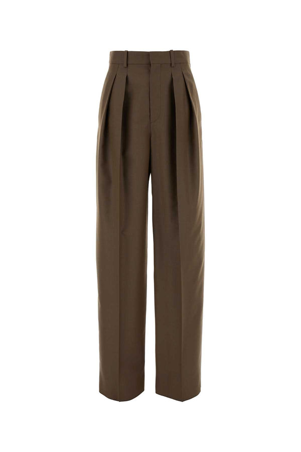 Saint Laurent Version 75% Wool trouser in brown