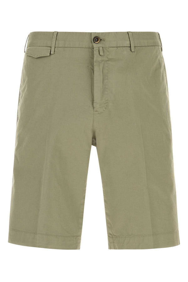 Pt Torino 98% Cotton bermuda shorts in green