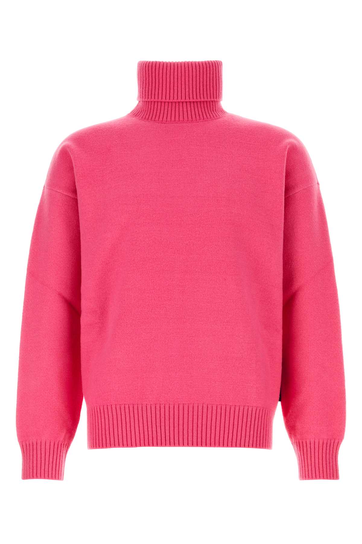 Dark Pink Stretch Wool Blend Sweater Rosebloommix Exterior: Elastane Nylon Maglieria