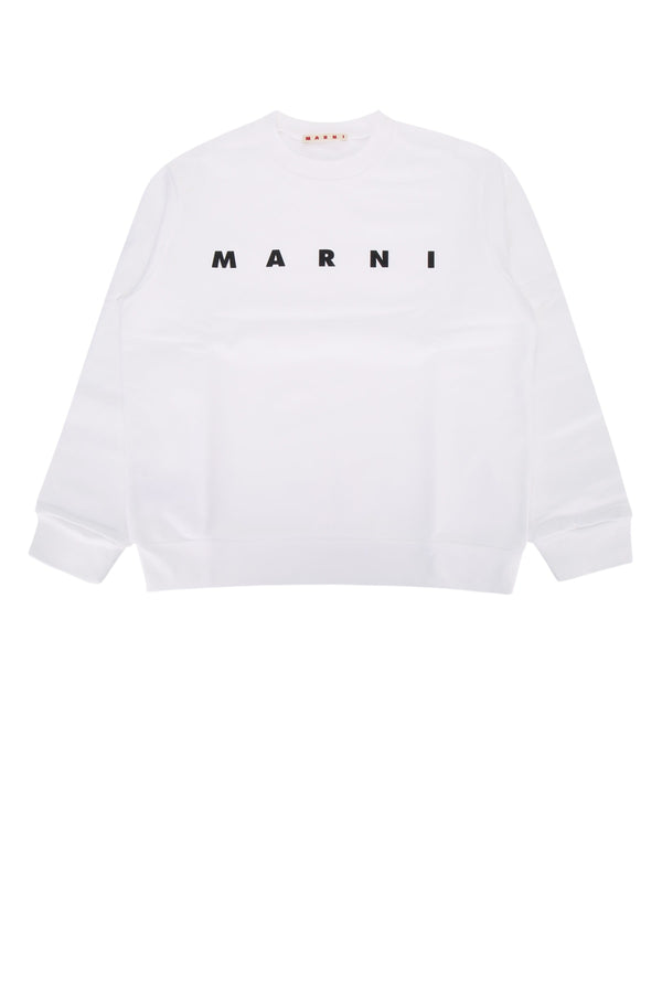 Marni Kids 100% Cotton sweatshirt in white