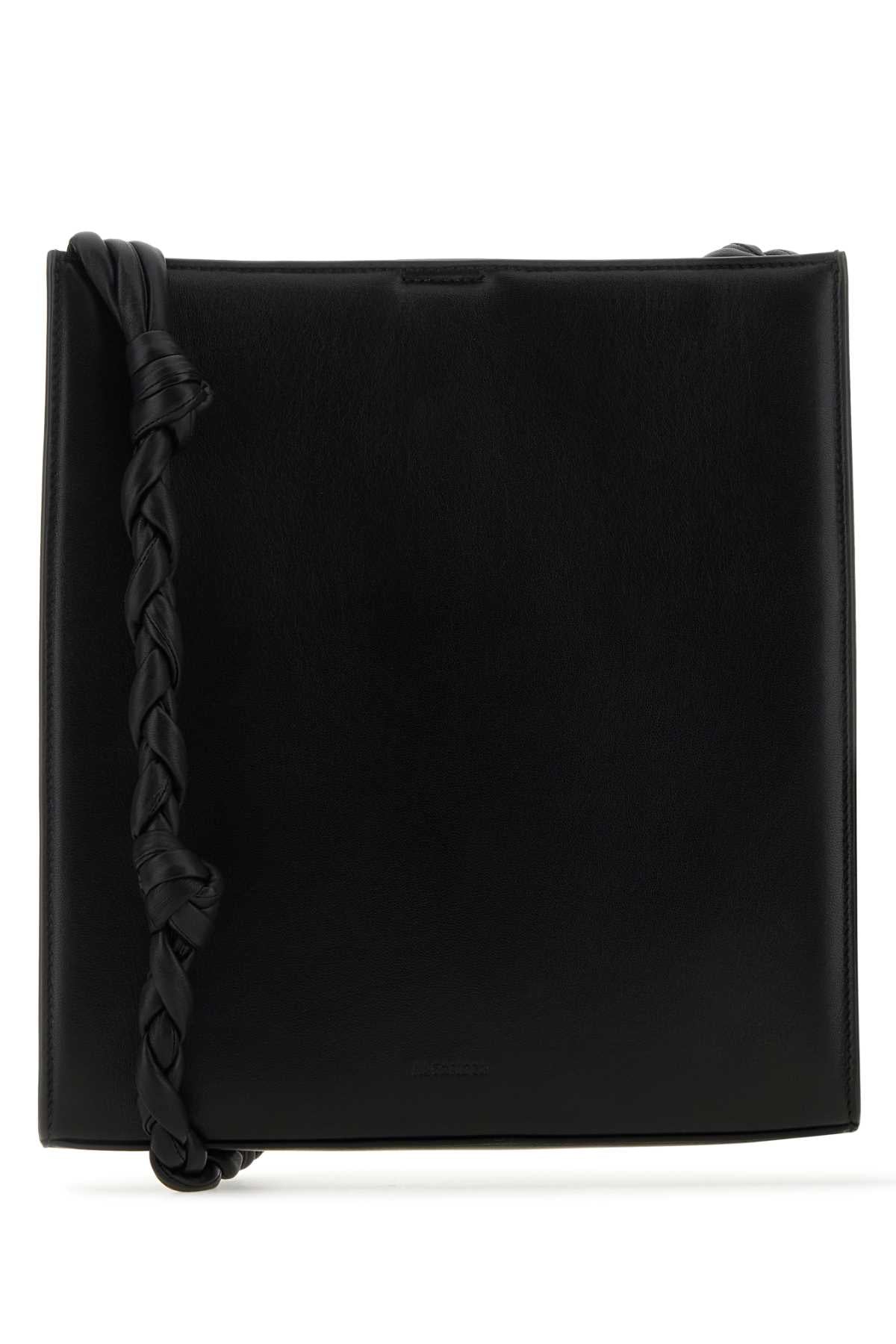 Black Leather Medium Tangle Shoulder Bag 001 Borse A Tracolla