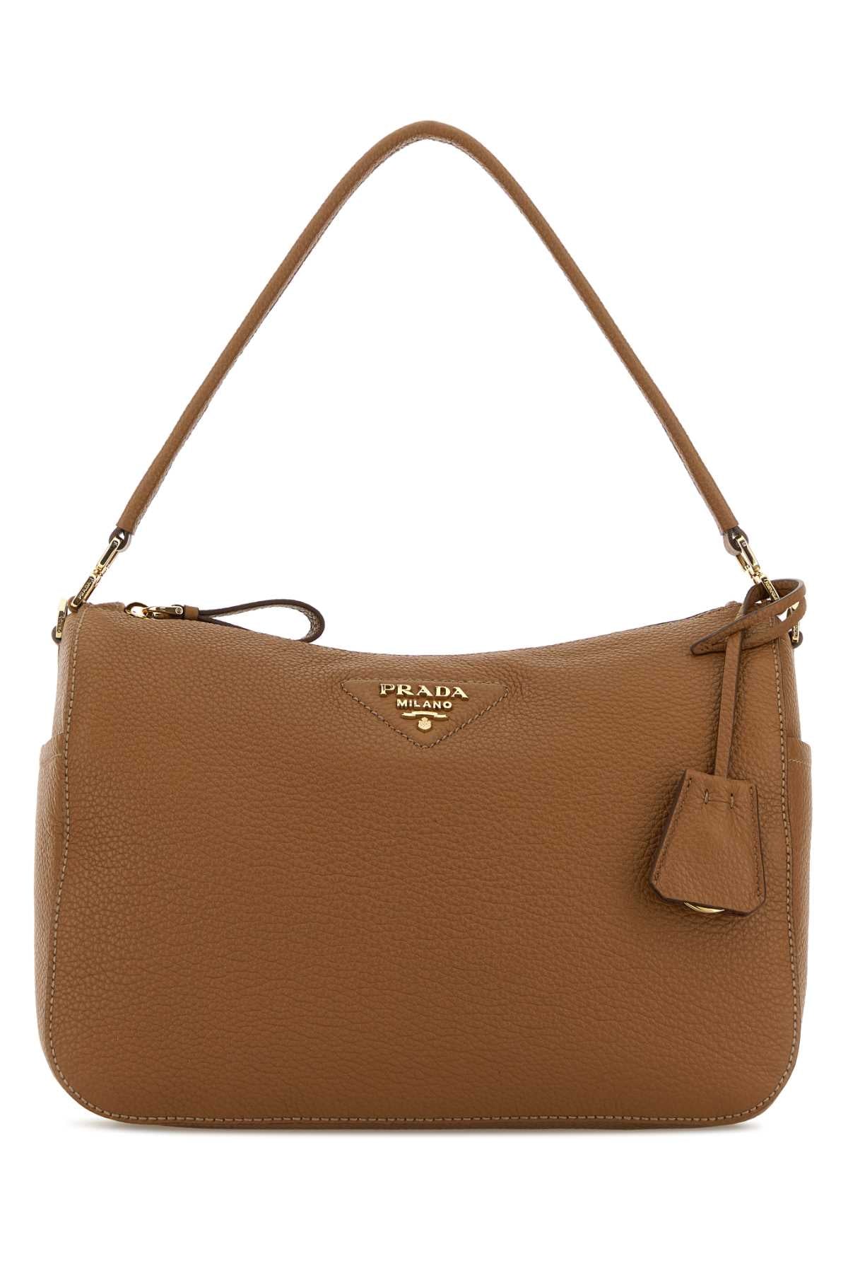 Camel Leather Medium Shoulder Bag Caramel 0 1 Borse A Mano