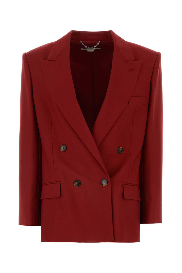 Stella McCartney Blazer Exterior: 100% Wool; Lining: 52% Viscose blazer in red