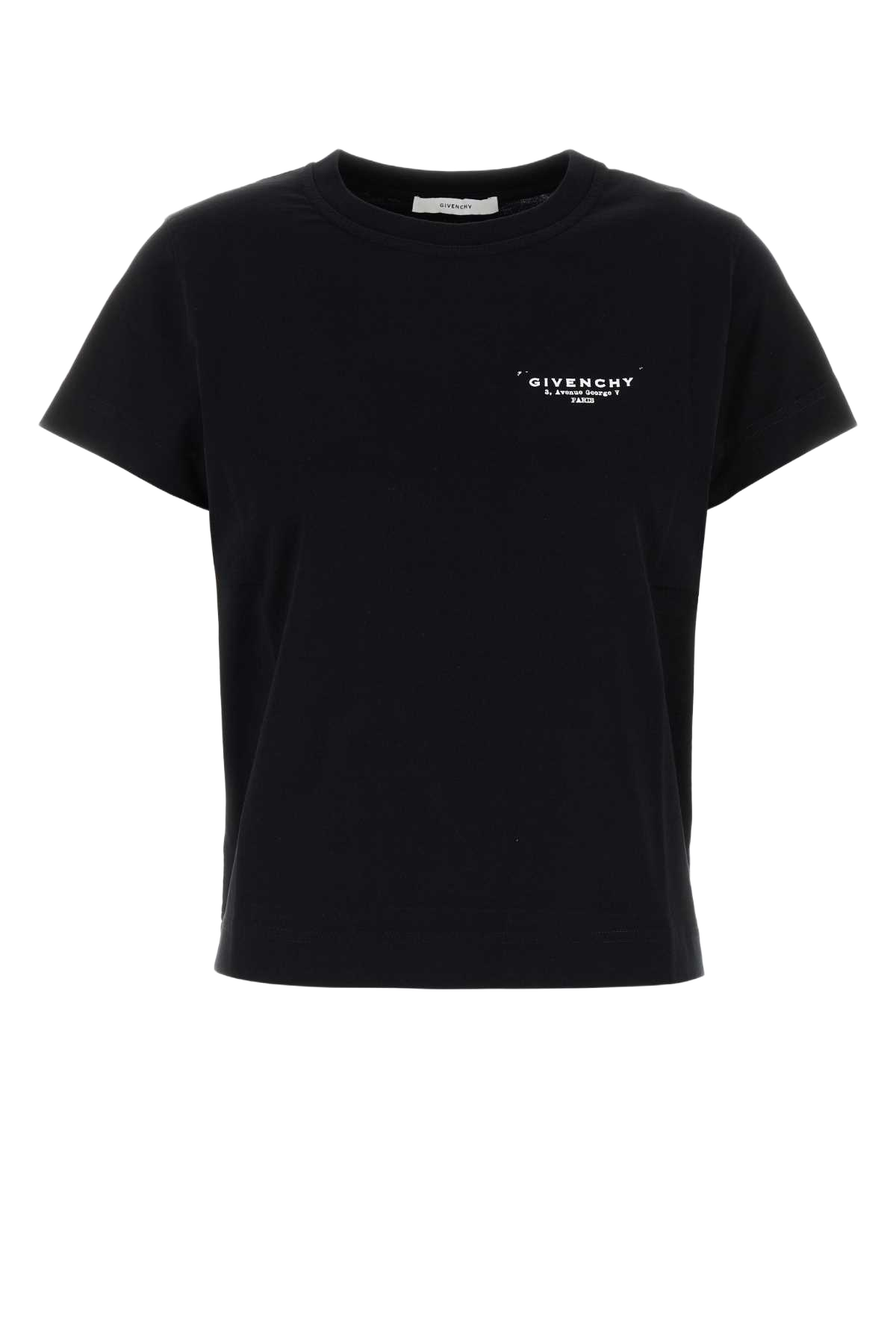 Black Cotton T-Shirt Exterior