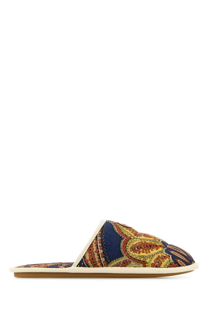 Printed Fabric Ta Chambre Slippers Printdisi24398ivoryivory