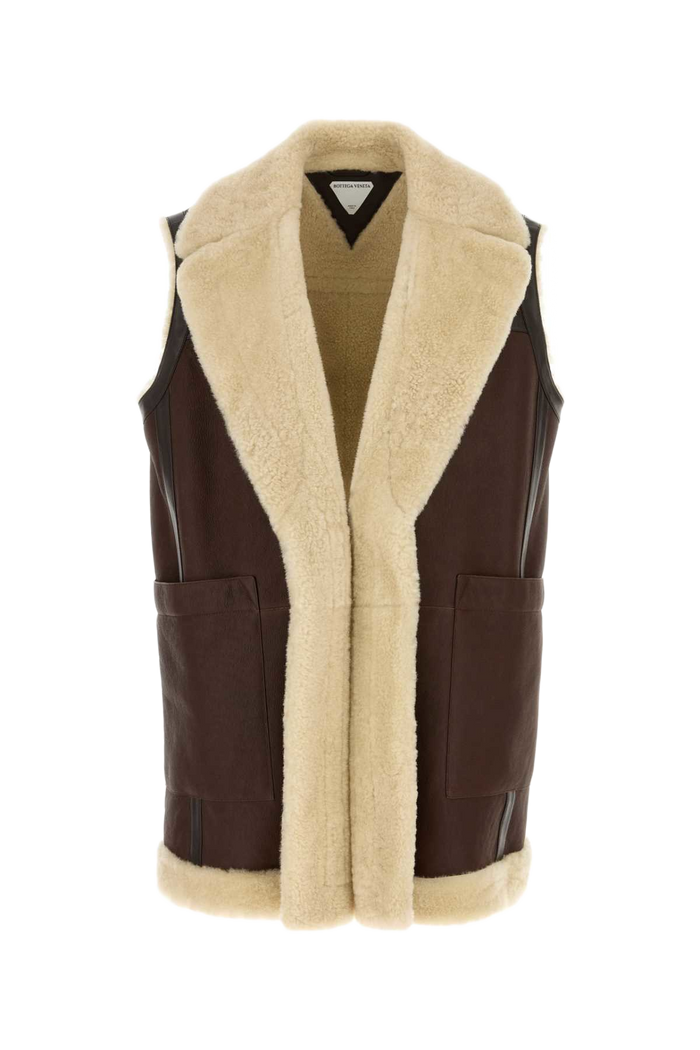 Brown Leather Vest Brownbirch Giacche E Gilet