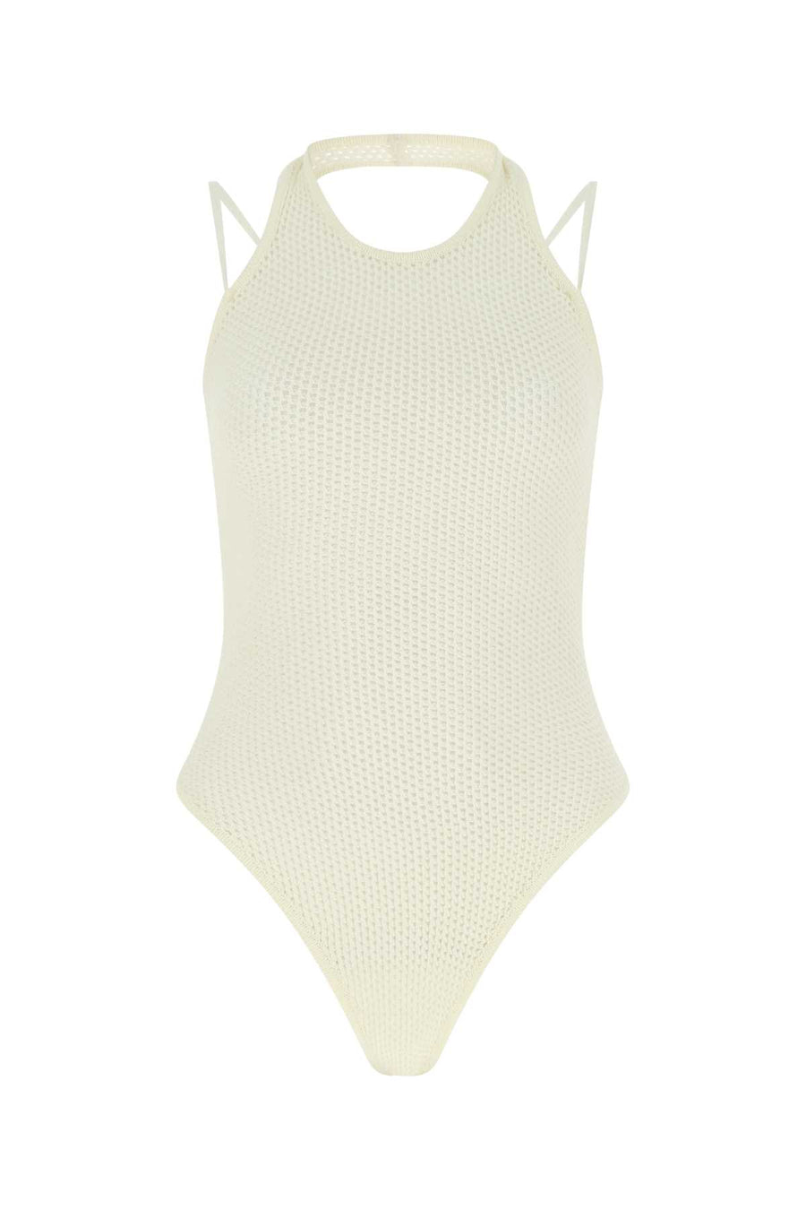 Andrea Adamo 80% Viscose bodysuit in ivory