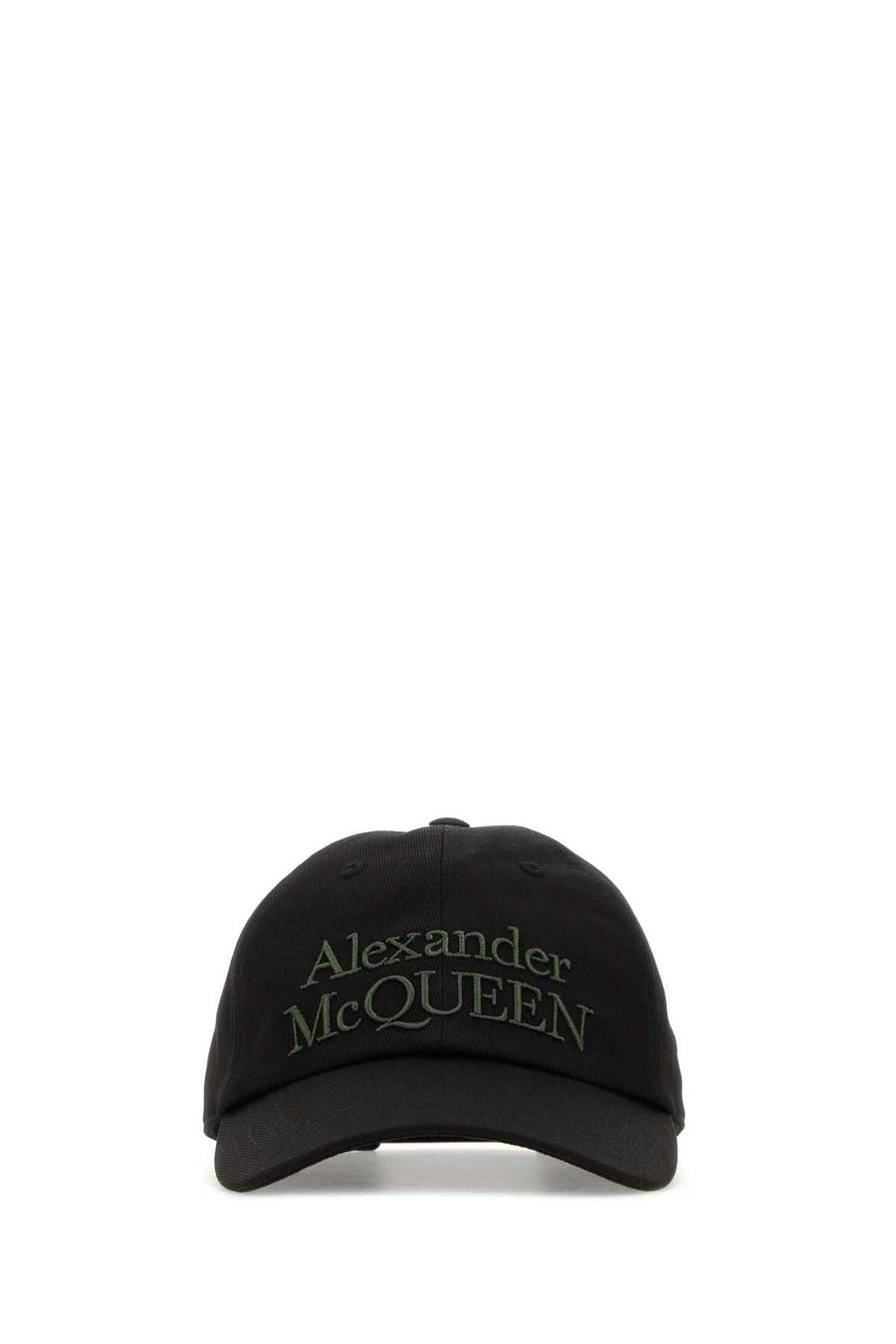 Alexander McQueen CAPPELLO Exterior: 100% Cotton; Lining: 100% Cotton baseball cap in black