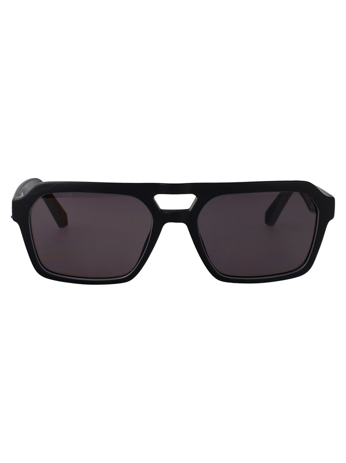 Matte Black Acetate Sunglasses