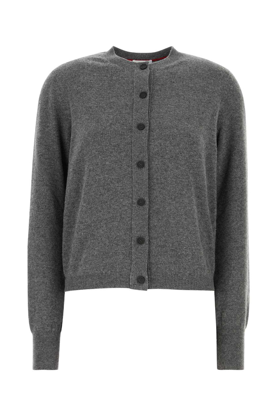 Ferragamo Girocollo 97% wool cardigan in gray