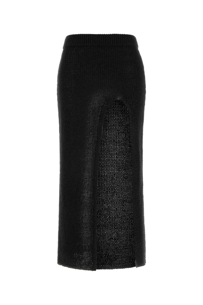 Slate Knit Island Memories Skirt Black Exterior: Polyester Cotton Gonne