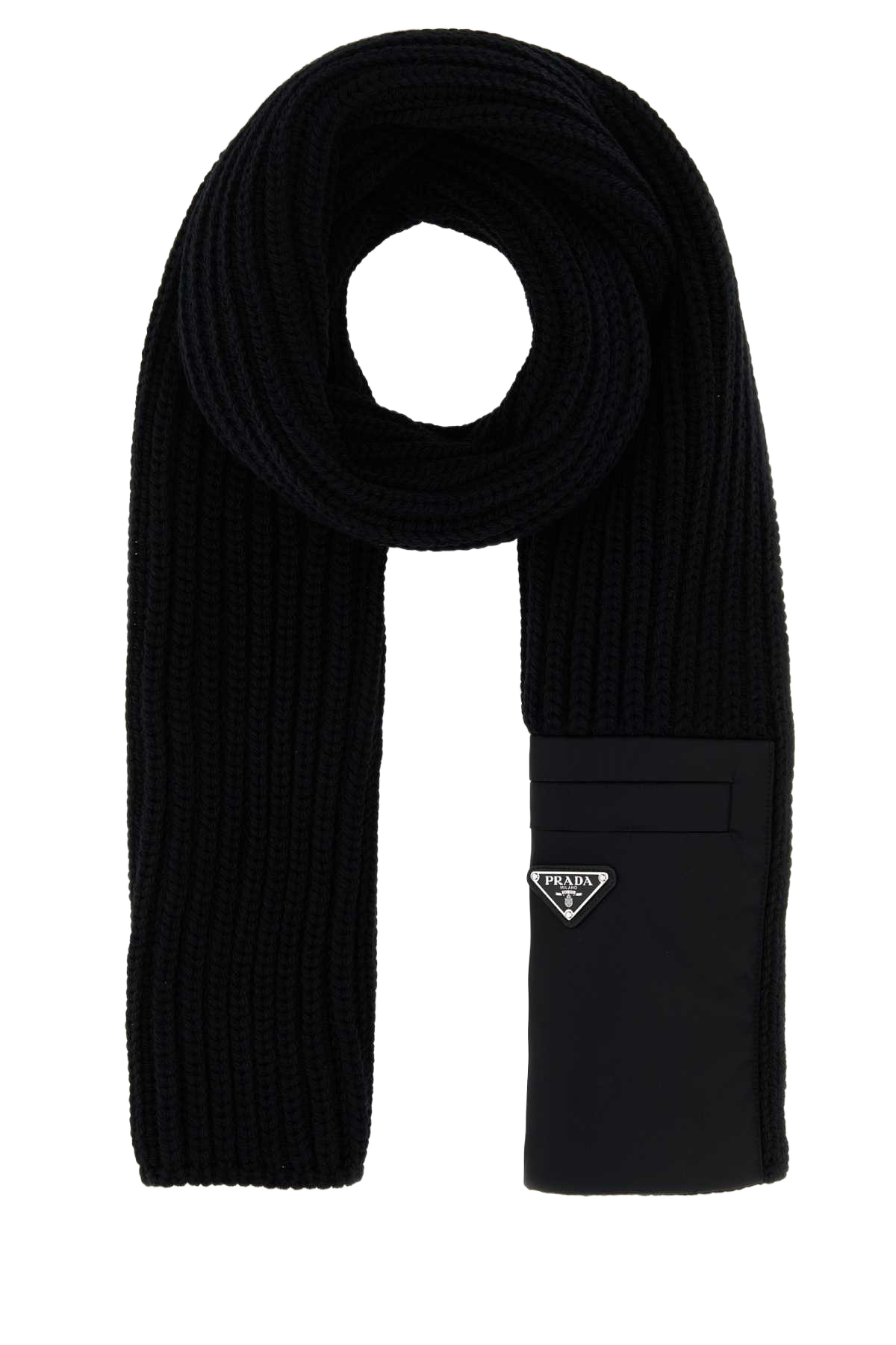 Black Wool Scarf Nero Wswv Sciarpe E Foulard