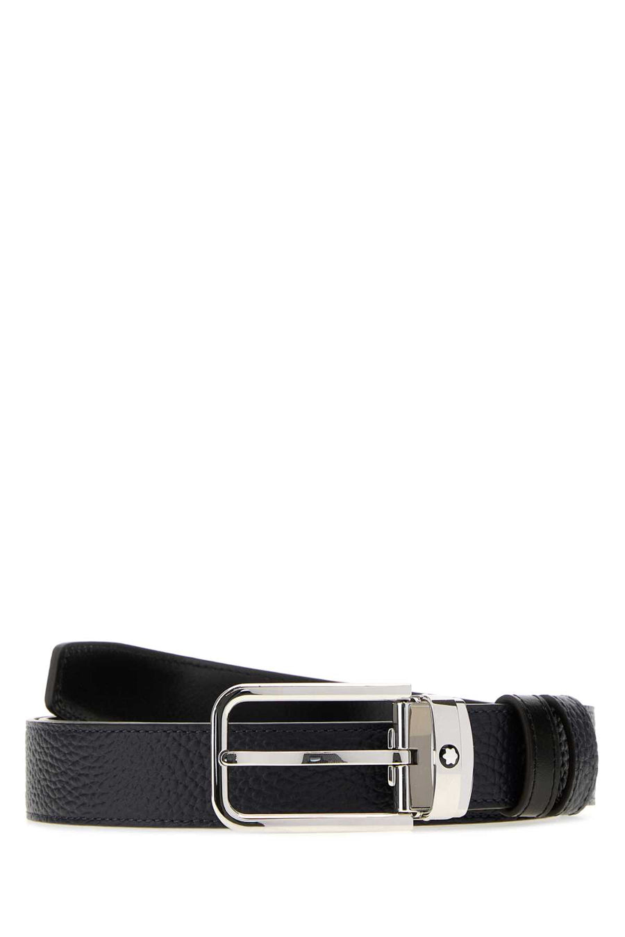 Midnight Blue Leather Reversible Belt Blueblack Cinture