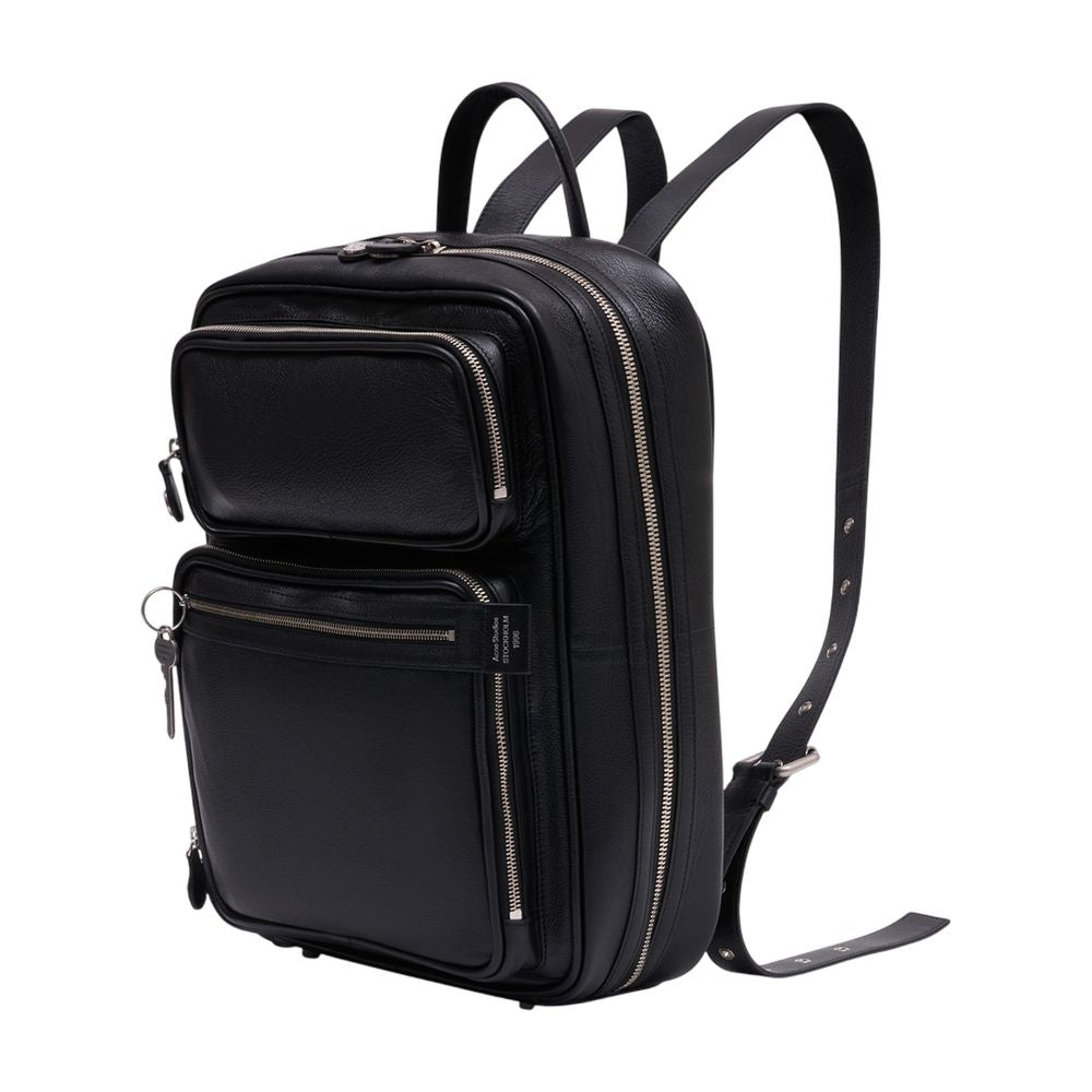 Acne Studios Calfskin Leather Backpack — Black