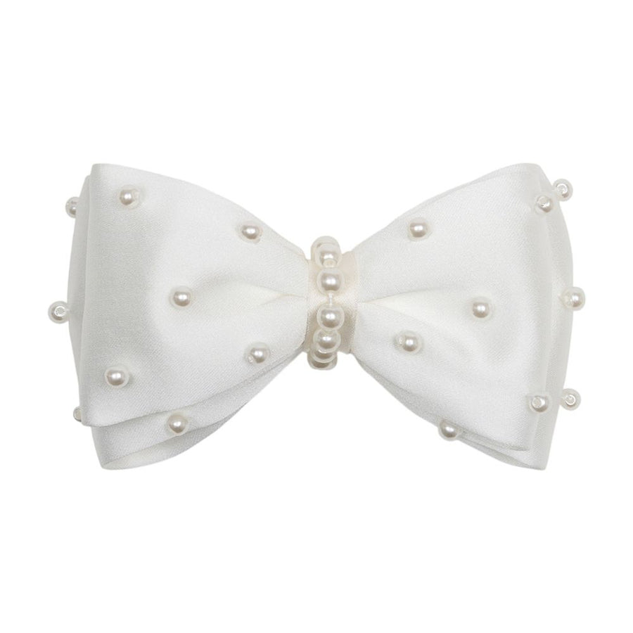 Self-Portrait Satin hair clips in white — view 2