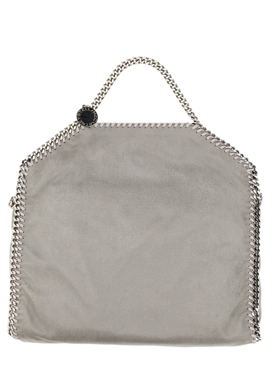 Falabella Fold Over Tote Bag Grey Polyester Shoulder