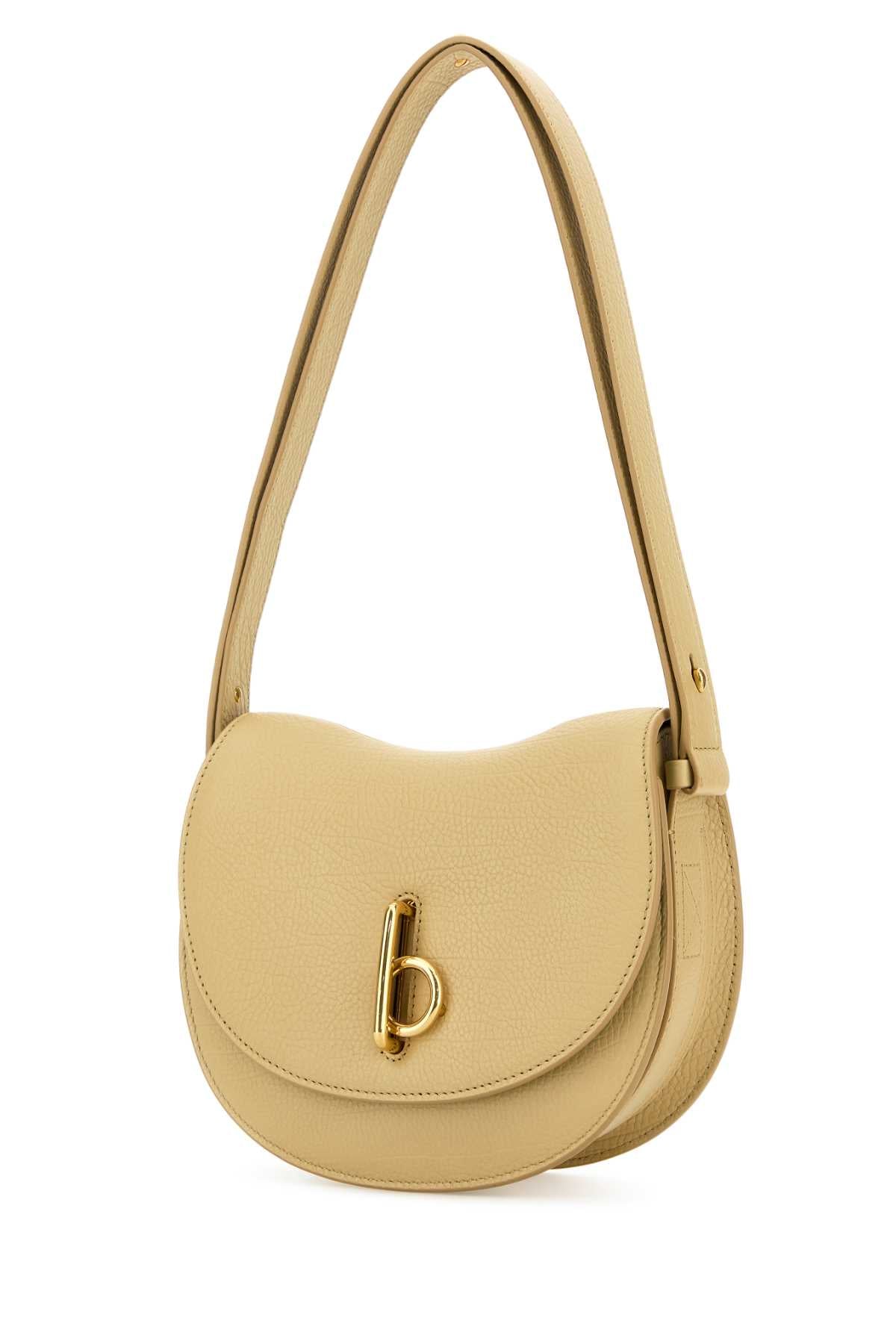 Beige Leather Small Rocking Horse Shoulder Bag Sand Borse A Tracolla