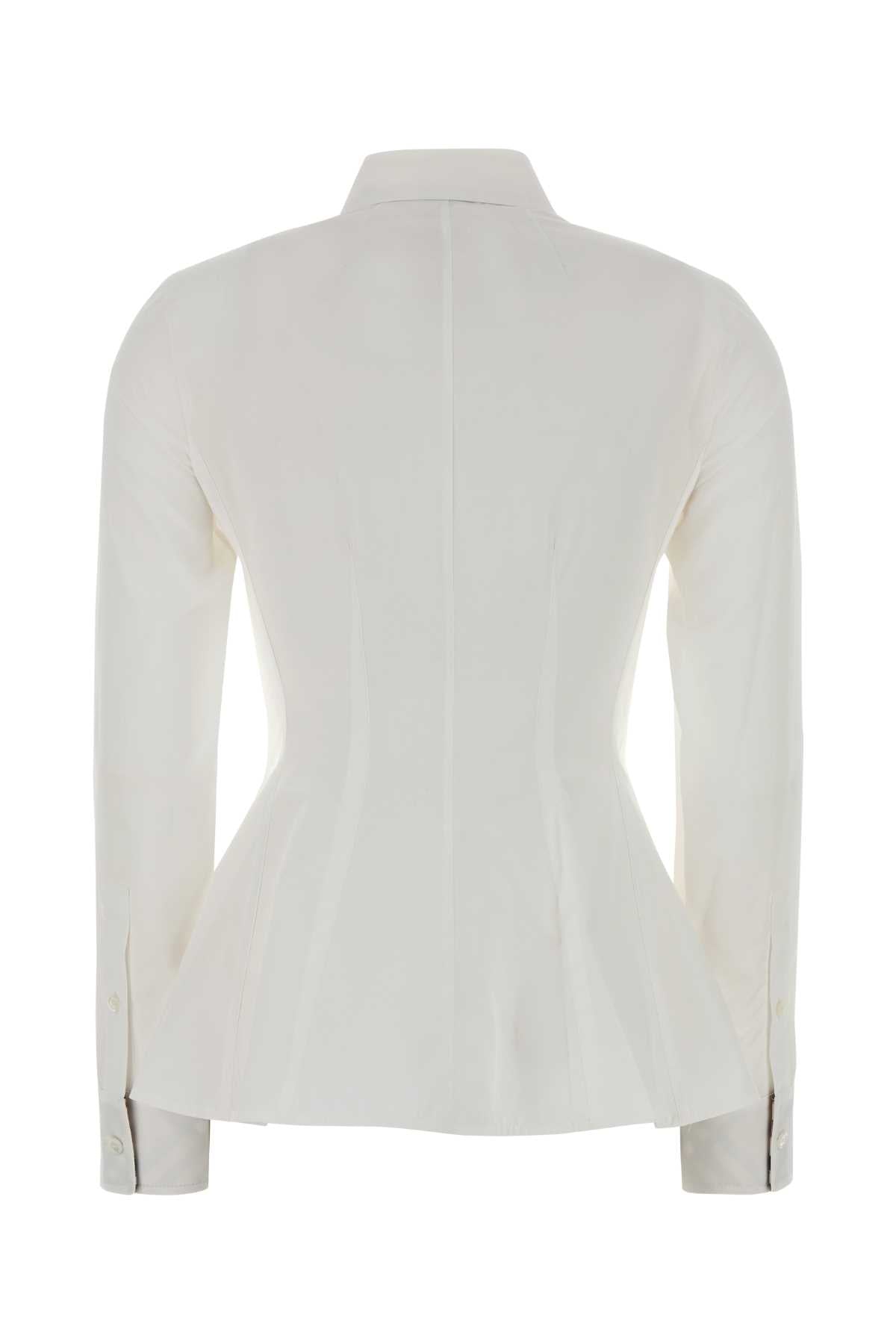 White Poplin Shirt Opticwhite Exterior: Cotton Camicie