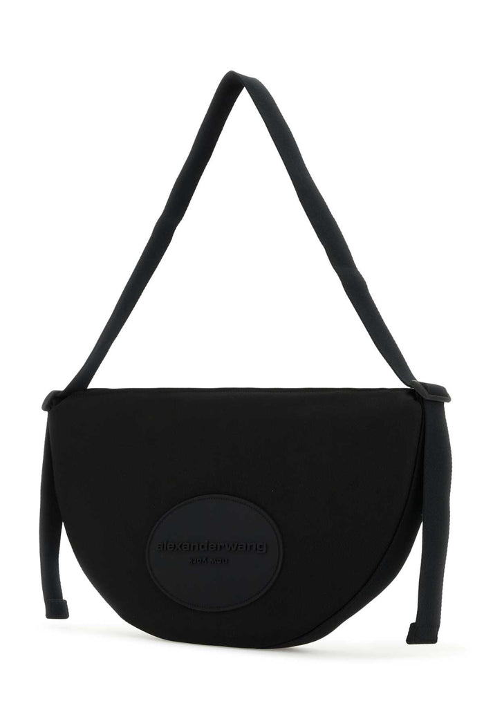 Black Canvas Large Bo Shoulder Bag Borse A Mano