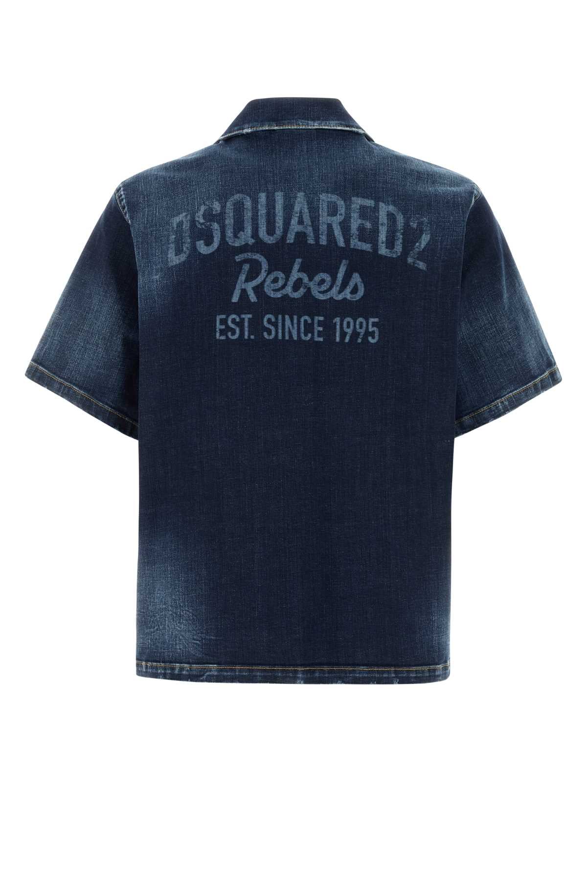 S74dm1027s30664 470 Navyblue Exterior: Cotton Elastane Camicie
