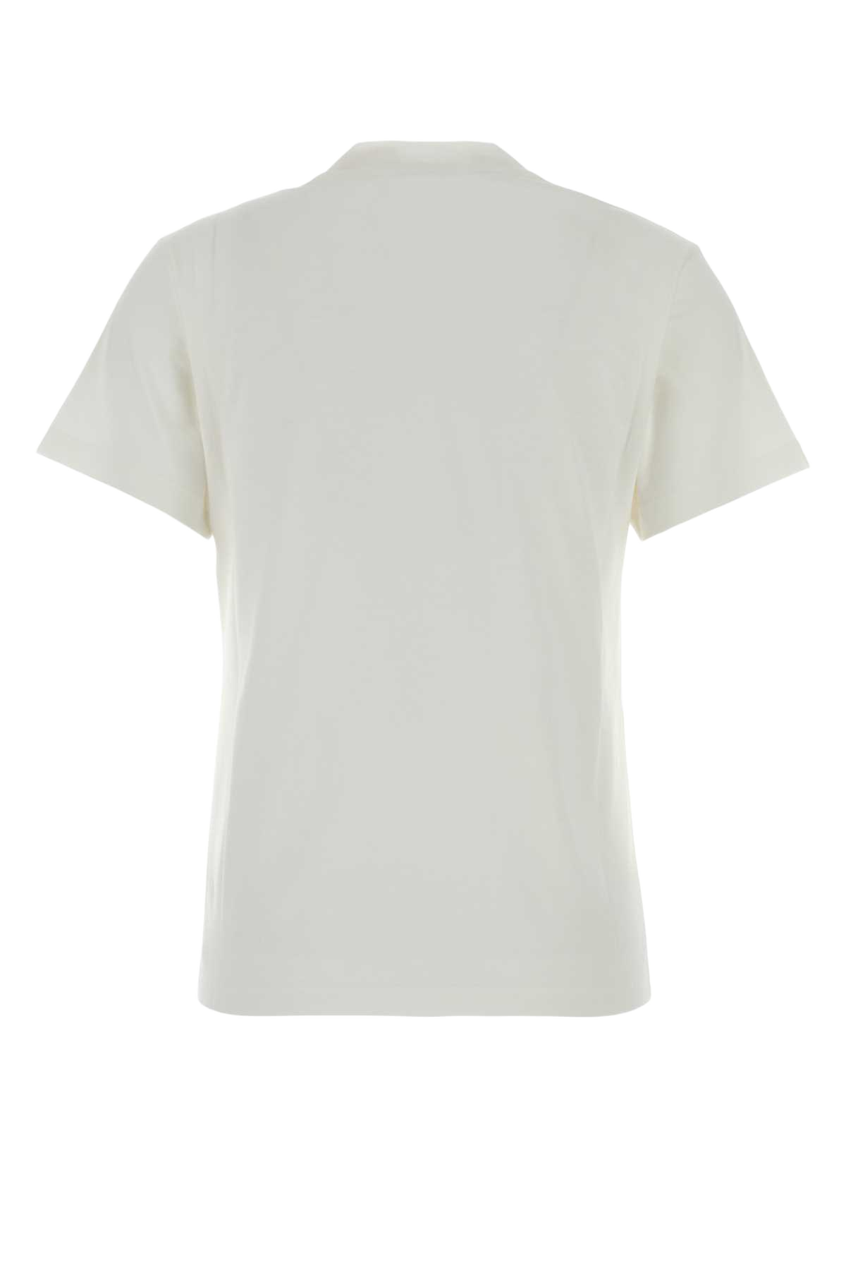 White Cotton T-Shirt Cottonwhite Exterior