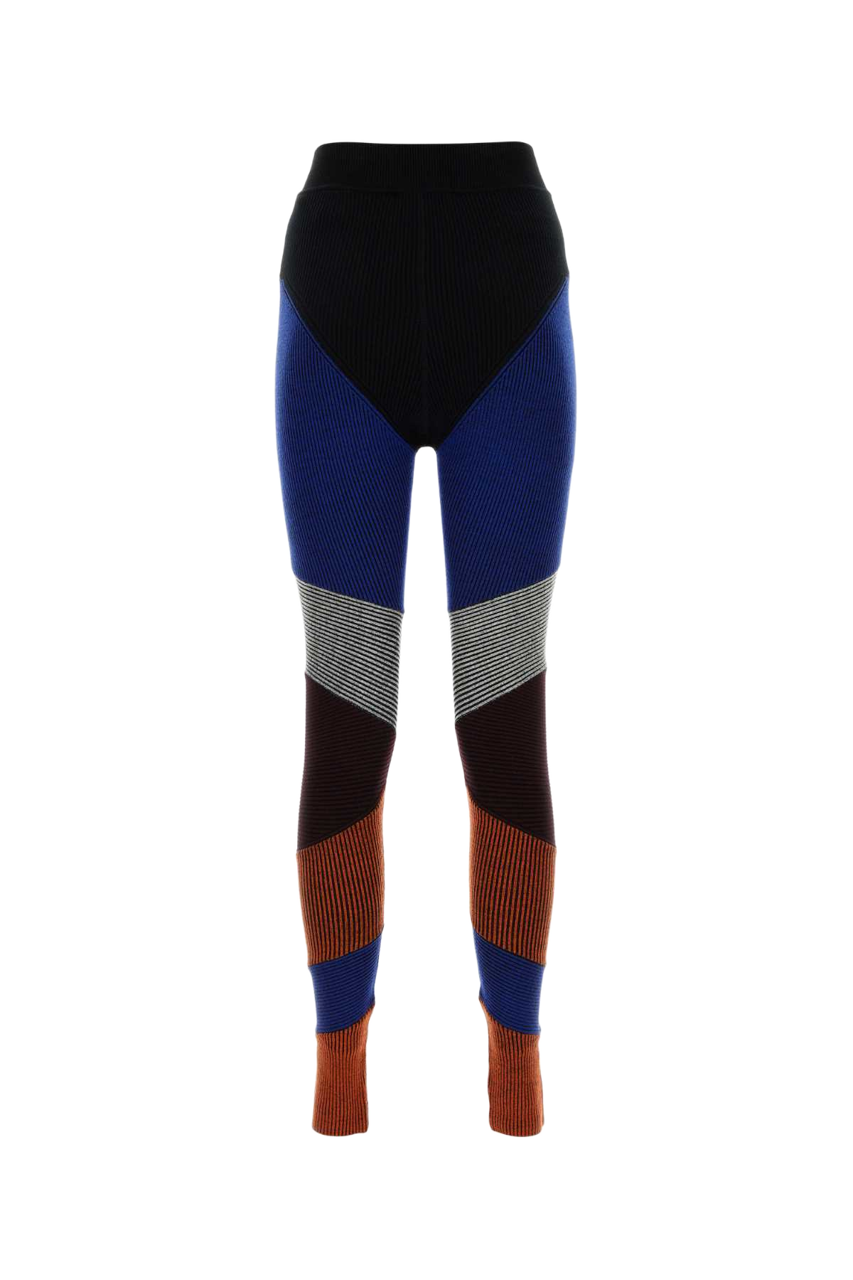 Multicolor Stretch Wool Blend Leggings Multicolor1 Exterior: Nylon Elastane