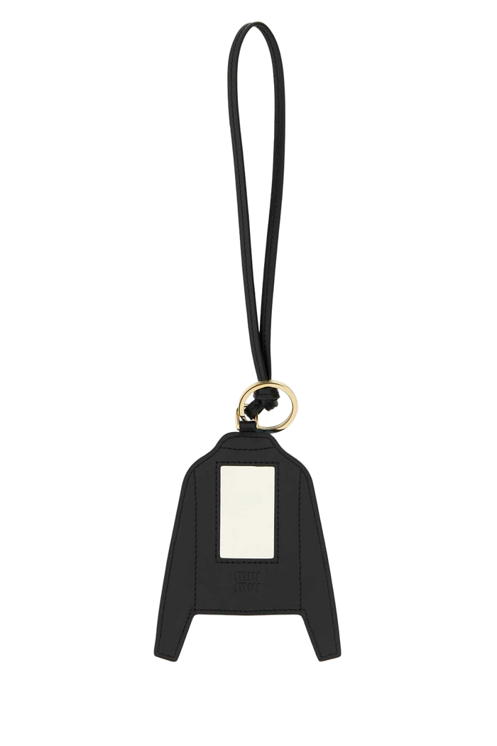Cerulean Blue Leather Keyring Pervinca Vitello Portachiavi