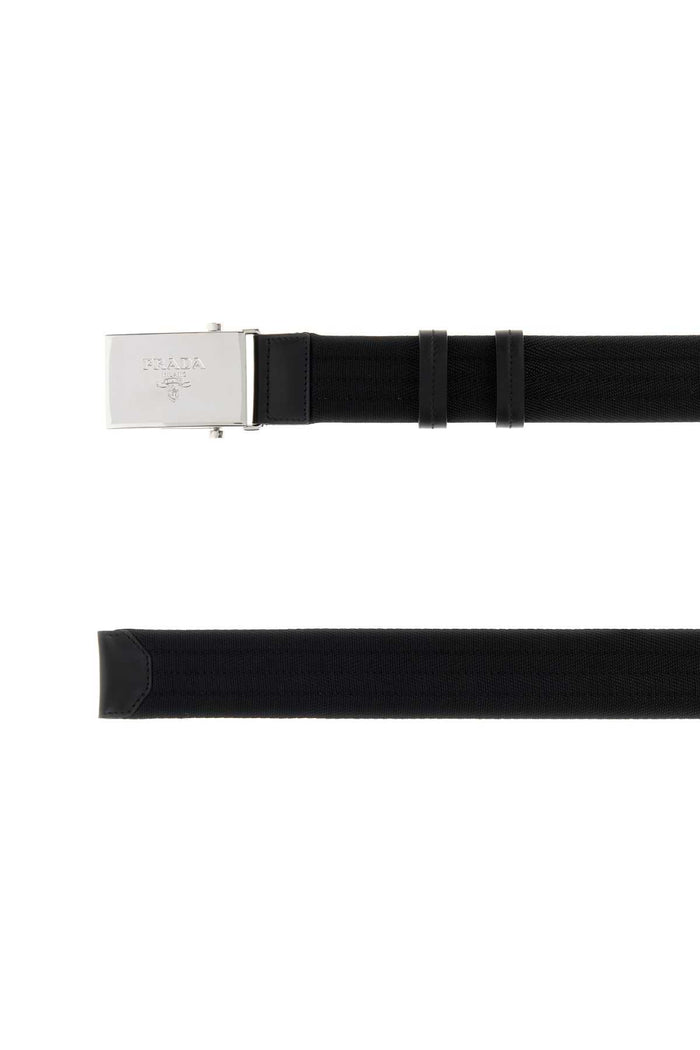 Black Fabric Belt Nero Cinture