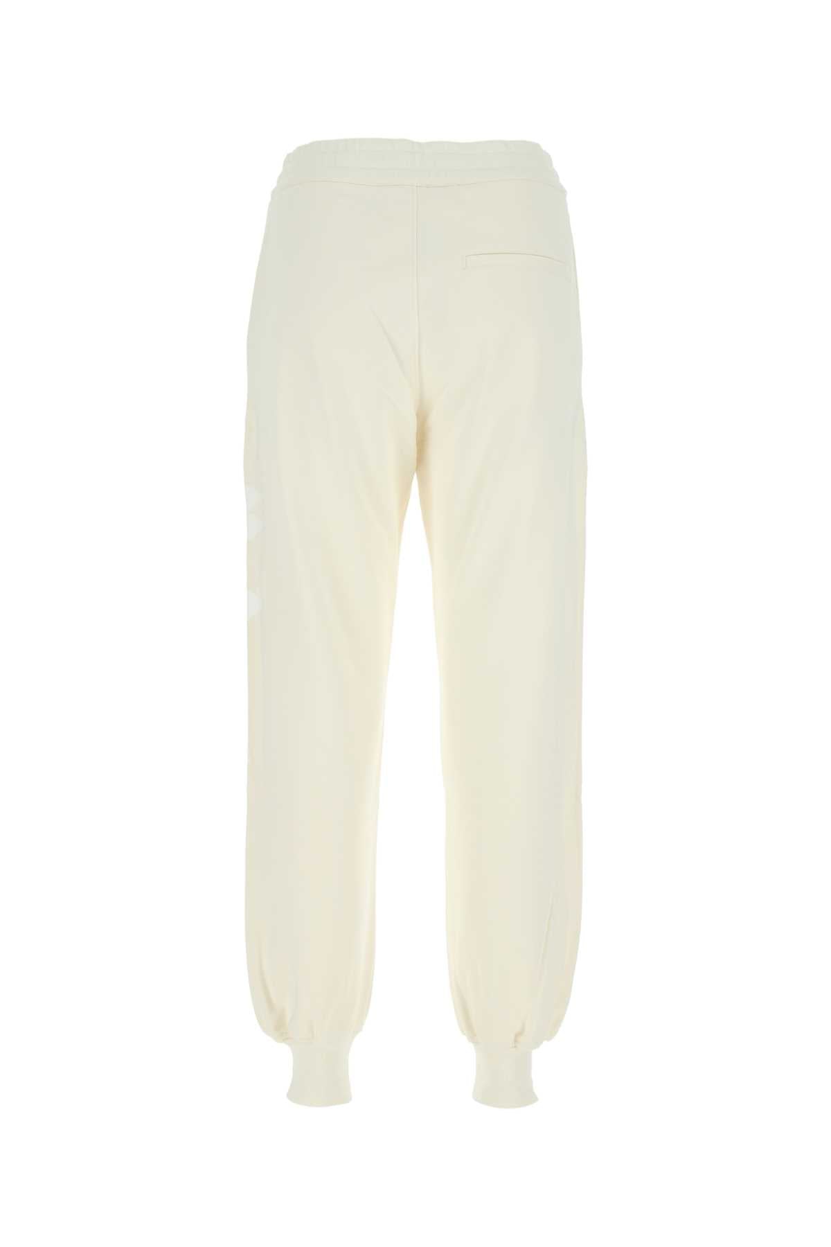 Ivory Cotton Joggers 0954 Exterior: Pantaloni