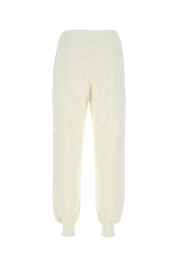 Ivory Cotton Joggers 0954 Exterior: Pantaloni
