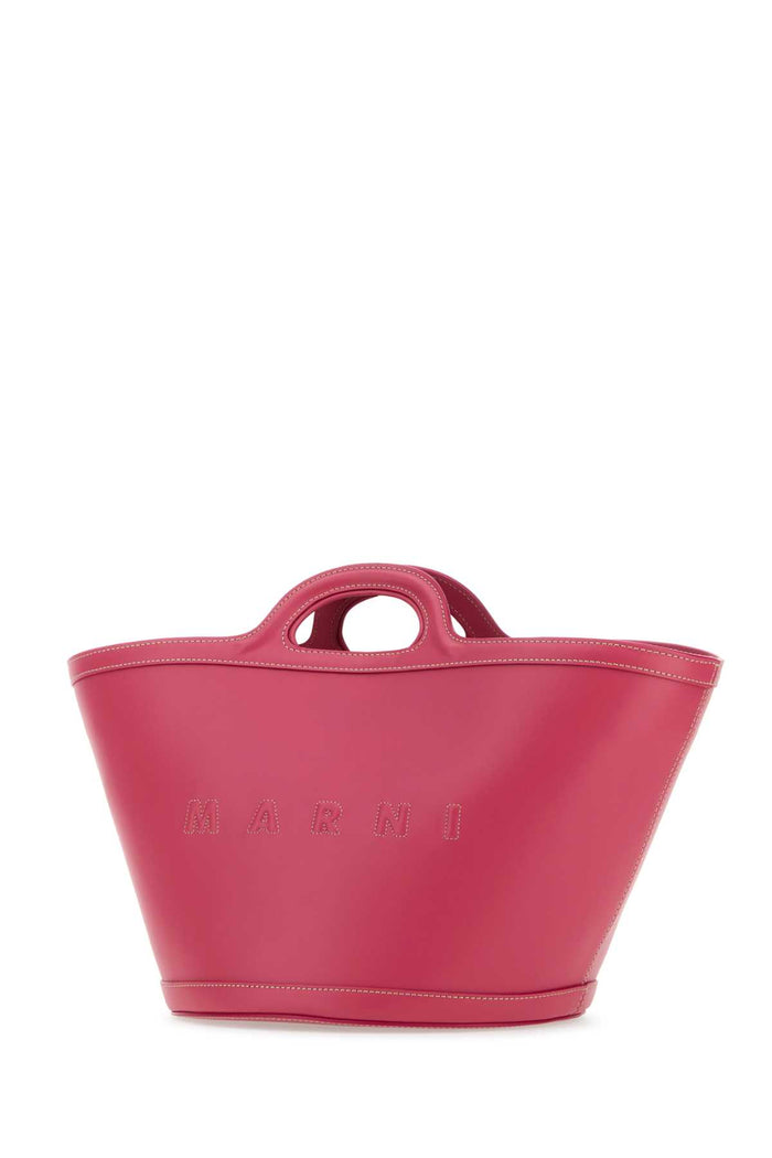 Dark Pink Leather Small Tropicalia Handbag Lightorchid Borse A Mano