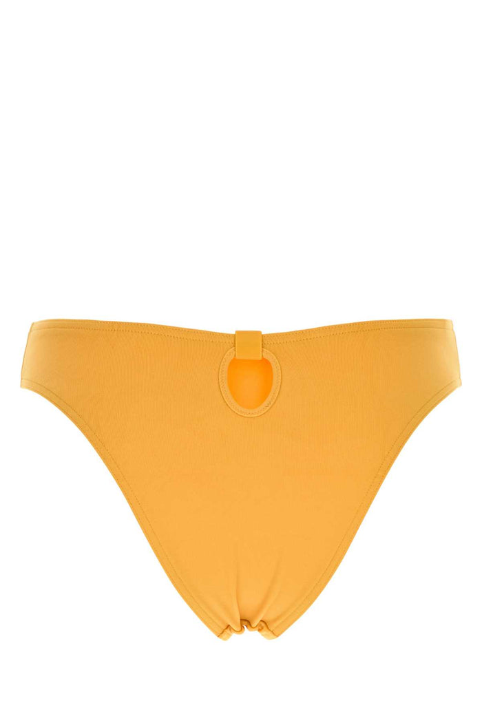 Yellow Stretch Nylon Dive Bikini Bottom Raphia26b Costumi Da Bagno