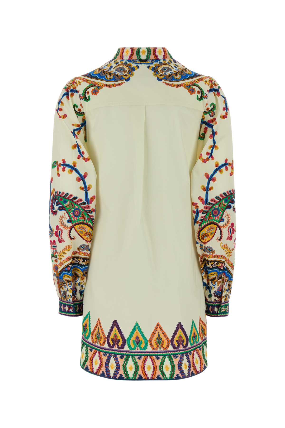 Cream Poplin Dress X0800 Exterior: Cotton Abiti