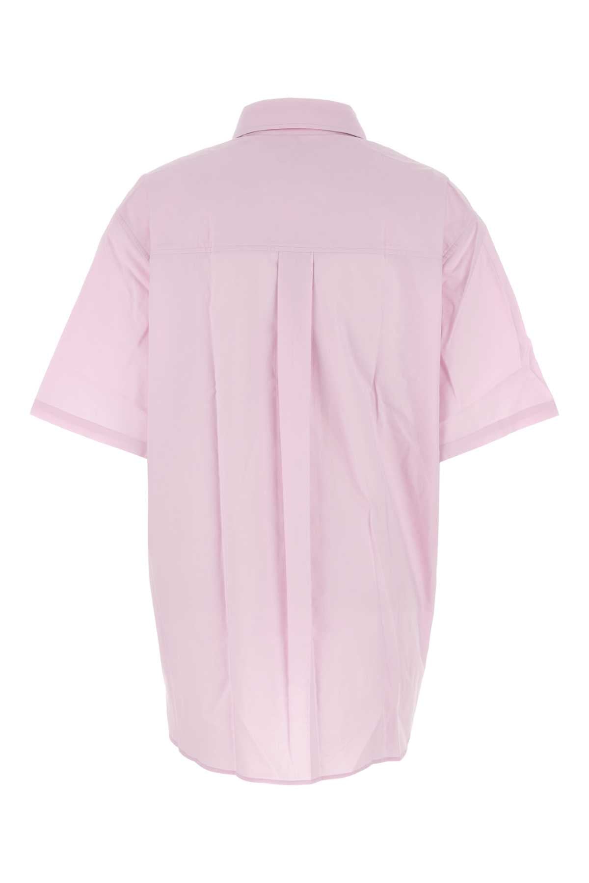 Pink Poplin Bobbie Oversize Shirt Glycine Exterior: Organic Cotton Camicie