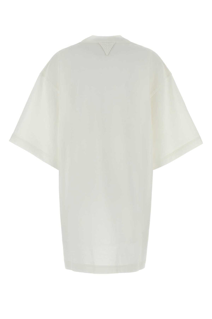 Tshirt Bianca Scritta Vintage Chalk Exterior: Cotton T-shirt