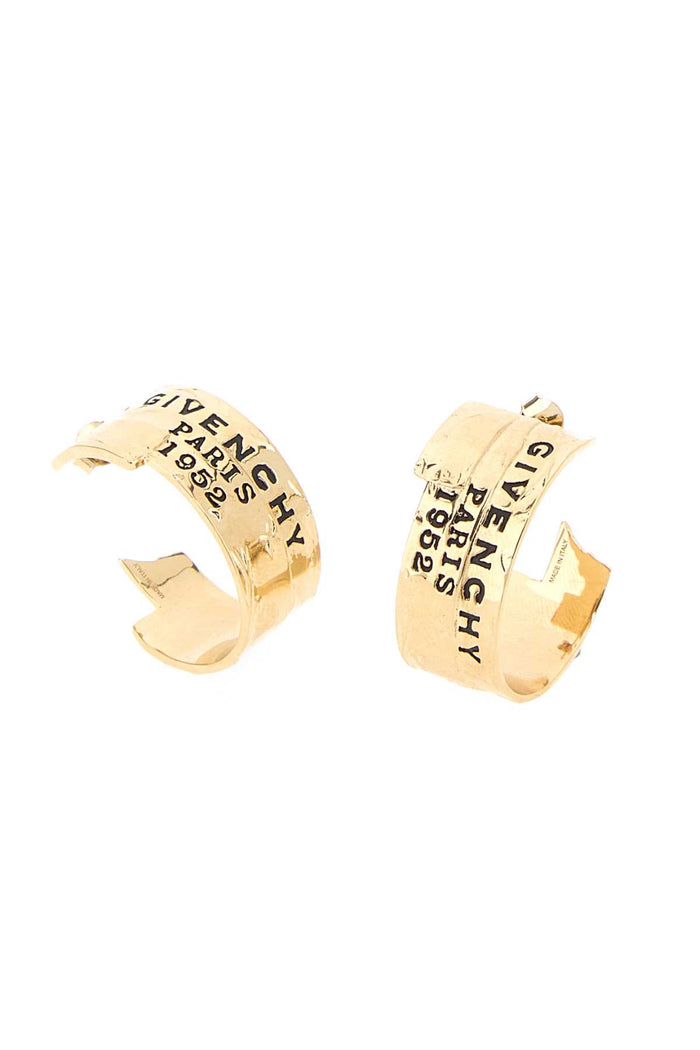 Gold Metal Givenchy Tape Earrings Anticgolden Orecchini