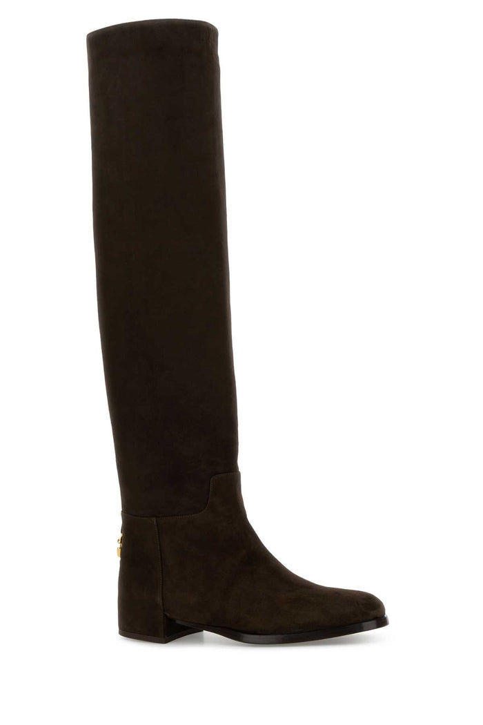 Chocolate Suede Boots Ebano1 Stivali
