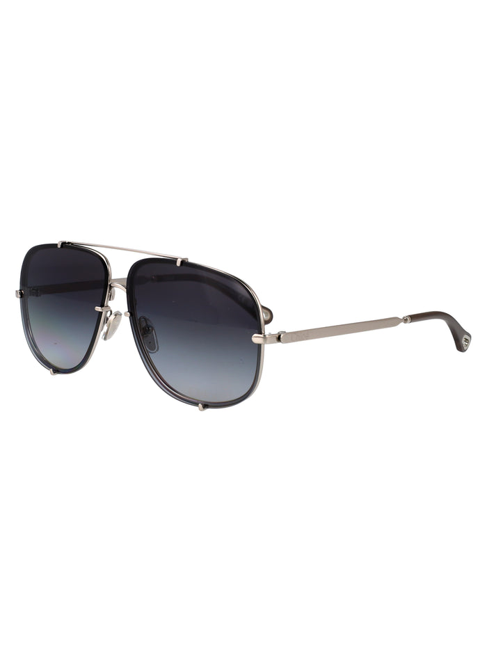 Ch0348s Silver-silver-grey Metal Sunglasses