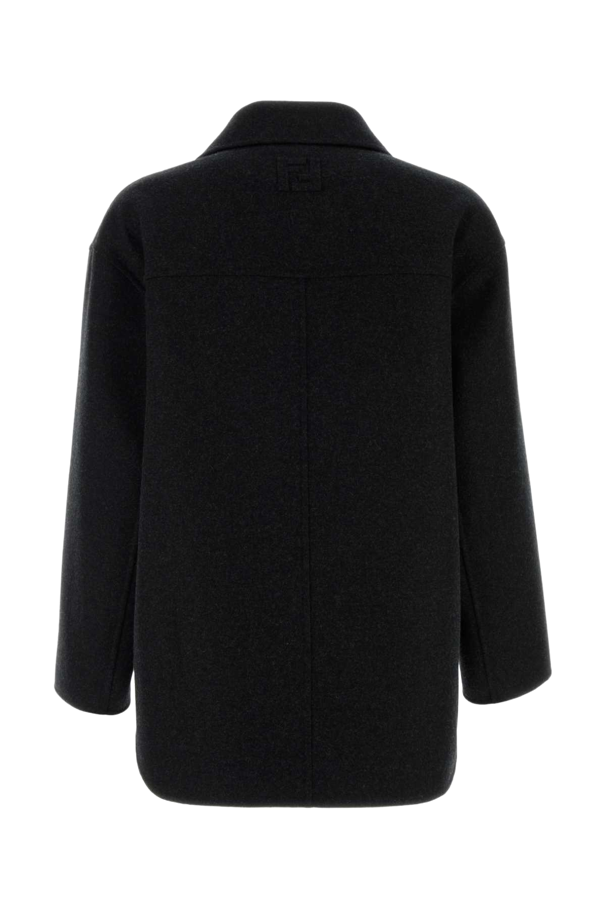 Black Flannel Blazer Ardesia Exterior: Virgin Wool Cappotti