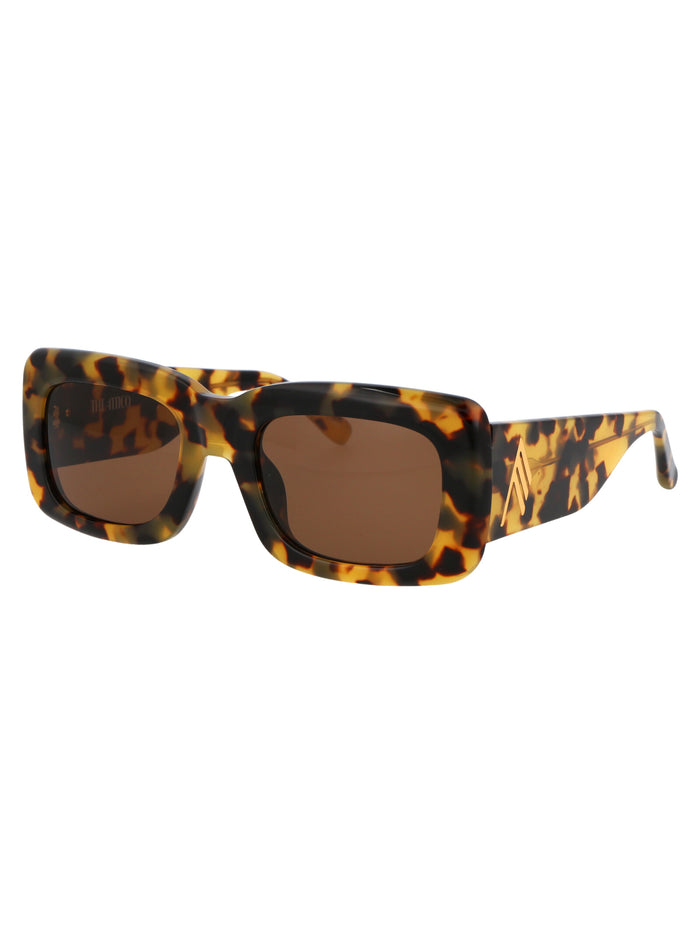 Attico3c21sun C21 T-shell/yellowgold/brown Acetate Sunglasses