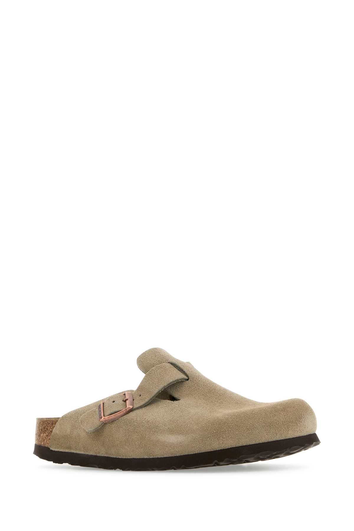 Taupe Pelle Slippers