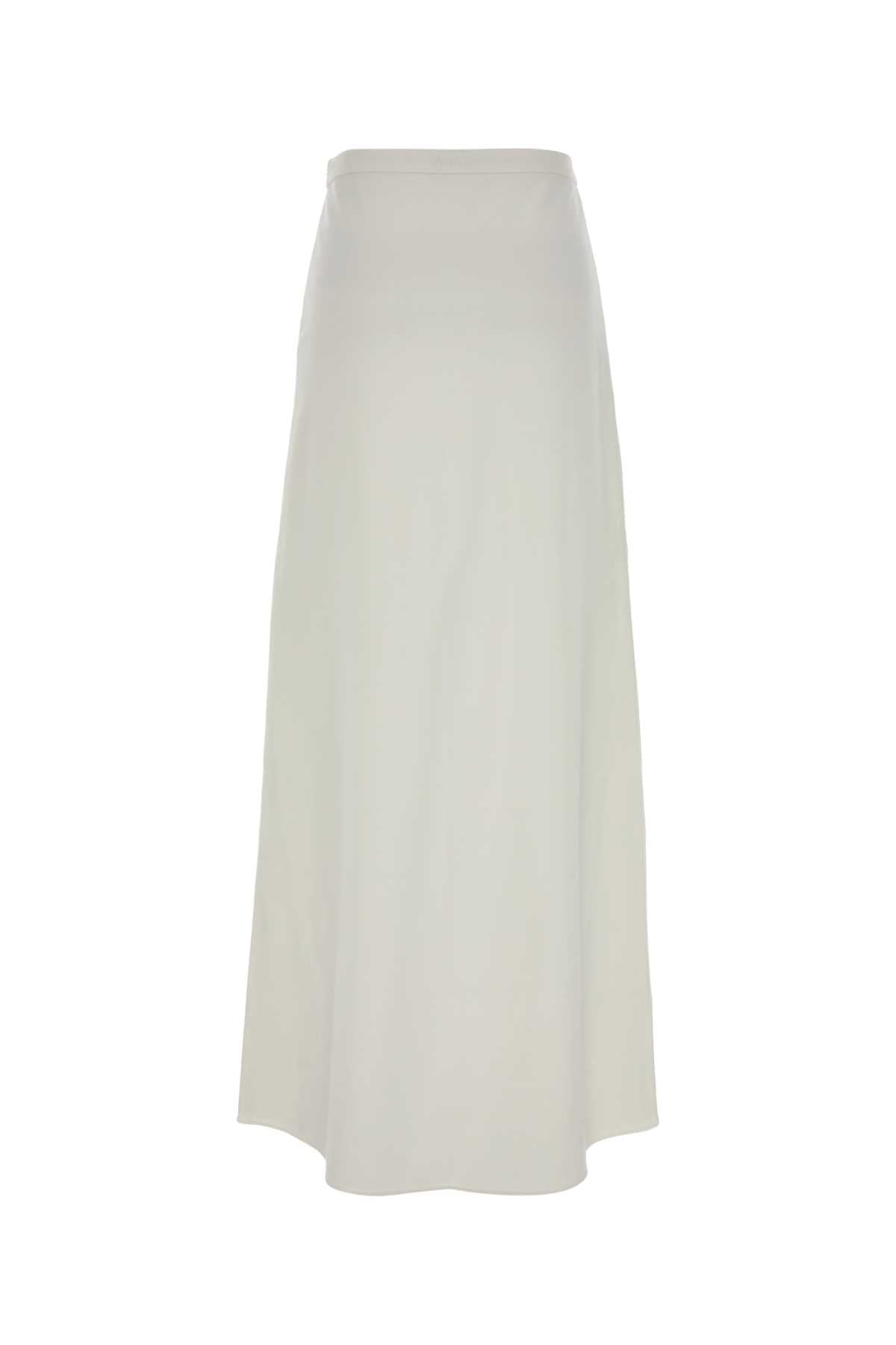 White Jersey Vernice Skirt Bianco Gonne