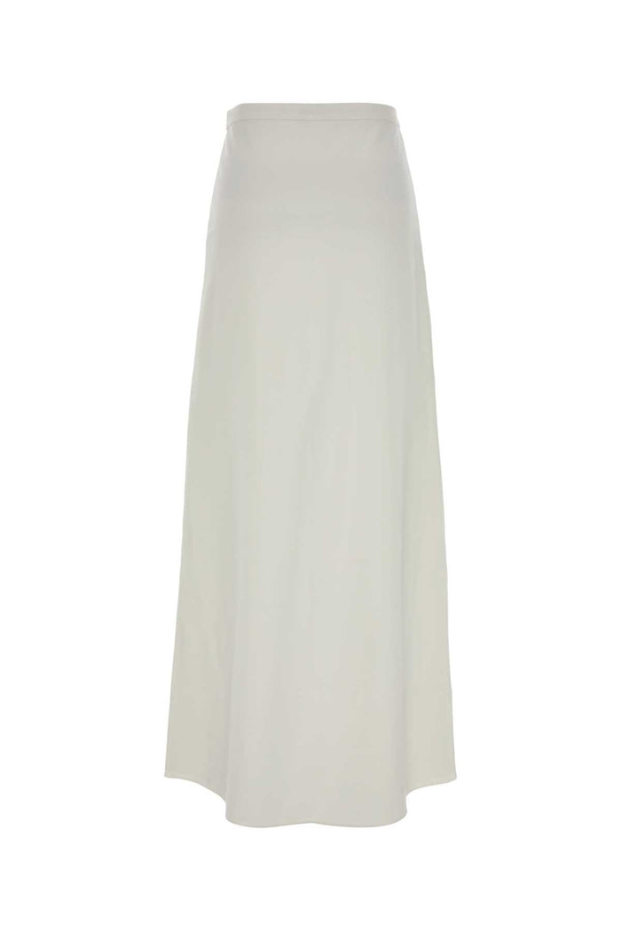 White Jersey Vernice Skirt Bianco Gonne