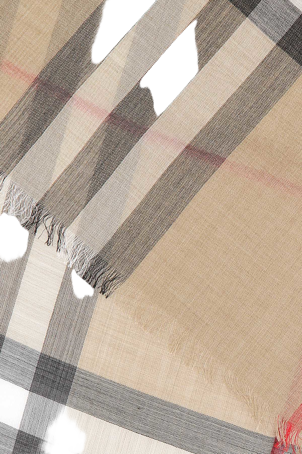 Embroidered Wool Blend Foulard Archivebeige Mulberry Silk Sciarpe E