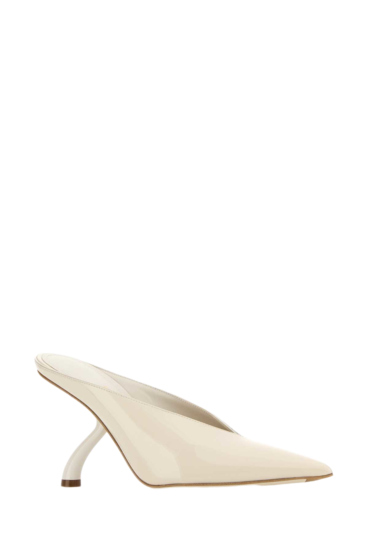 Ivory Leather Itaca Sabot Mascarponebiscottomascarpone Scarpe Con Tacco