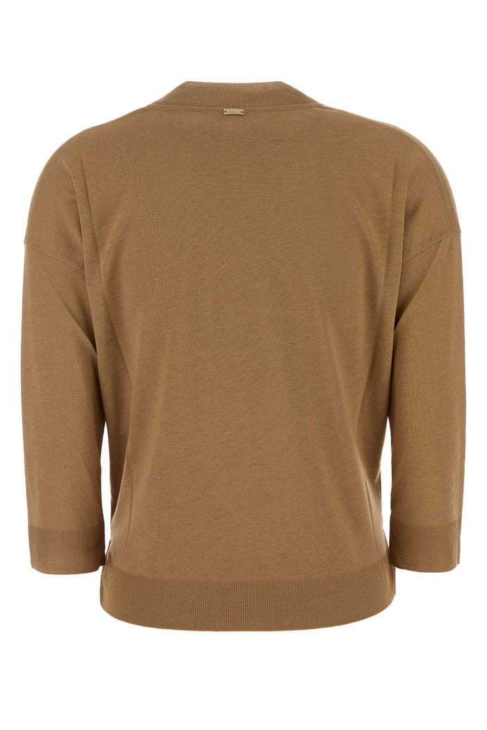 Camel Lyocell Blend T-Shirt Exterior: Cotton Maglieria