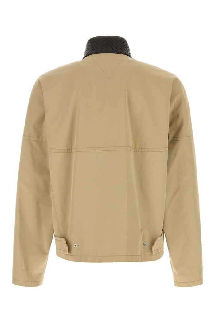 Beige Cotton Jacket Sahara Exterior: Giubbini
