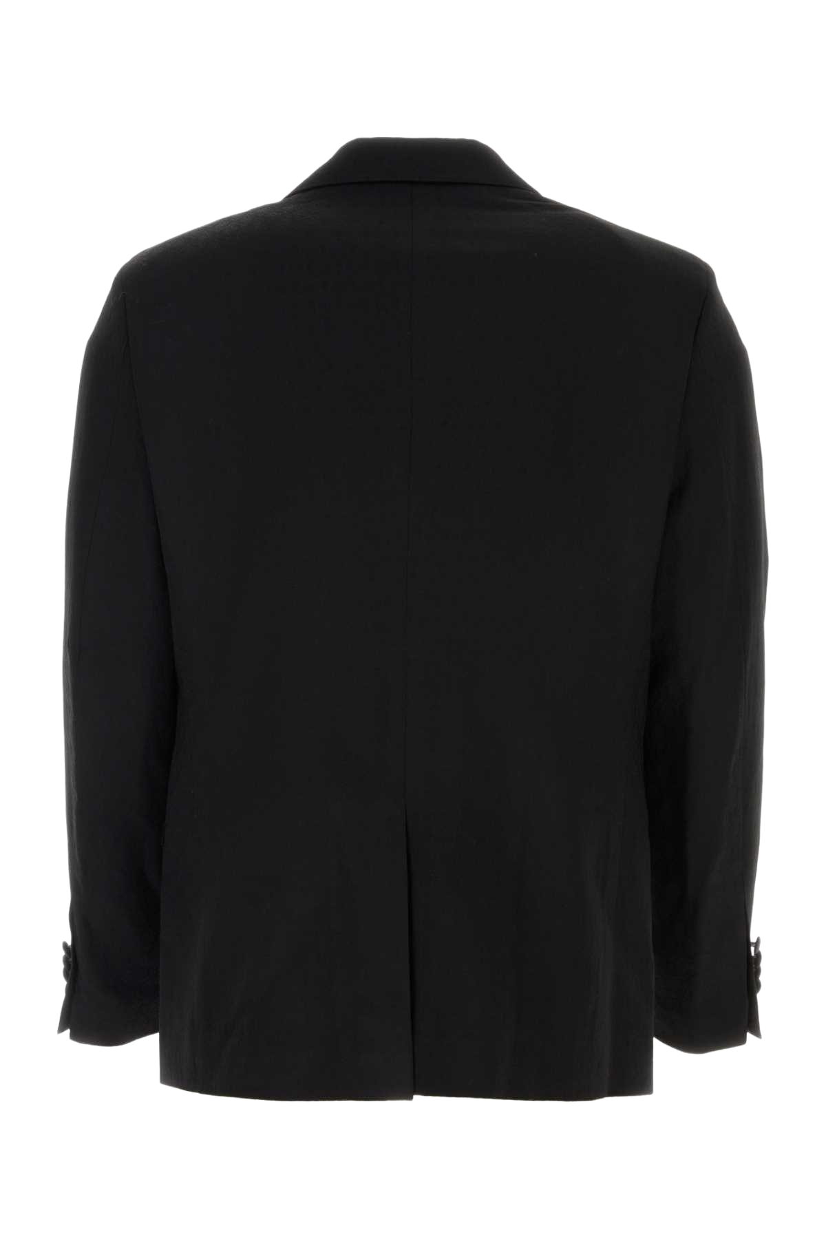 Black Stretch Wool Blazer 001 Giacche E Gilet