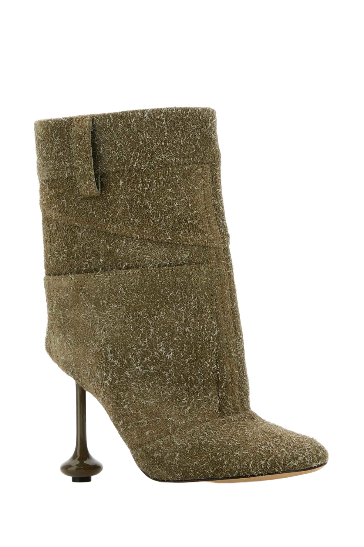 Khaki Suede Toy Panta Ankle Boots Khakigreen Stivali