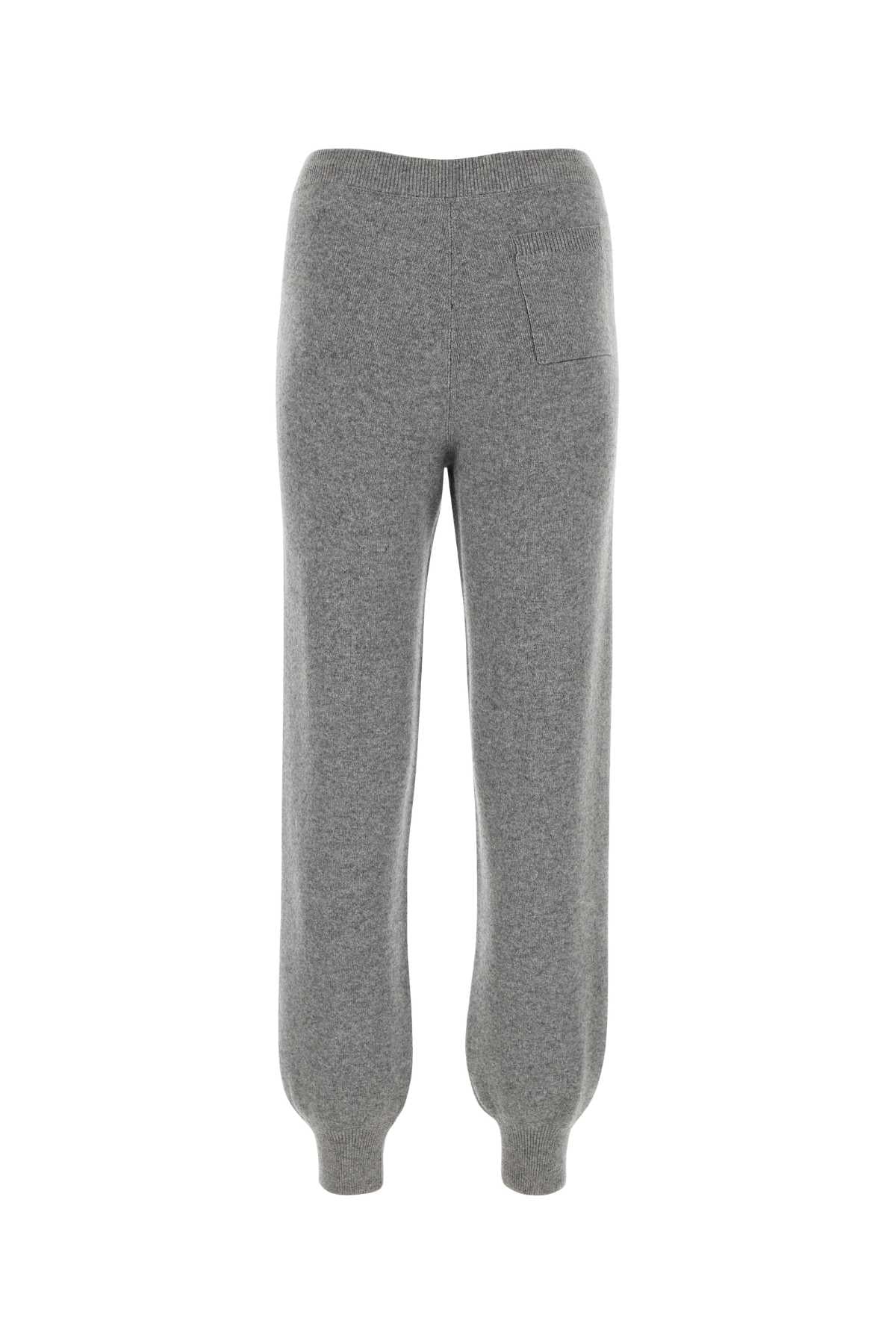 Grey Cashmere Blend Joggers Grigio Exterior: Nylon Pantaloni